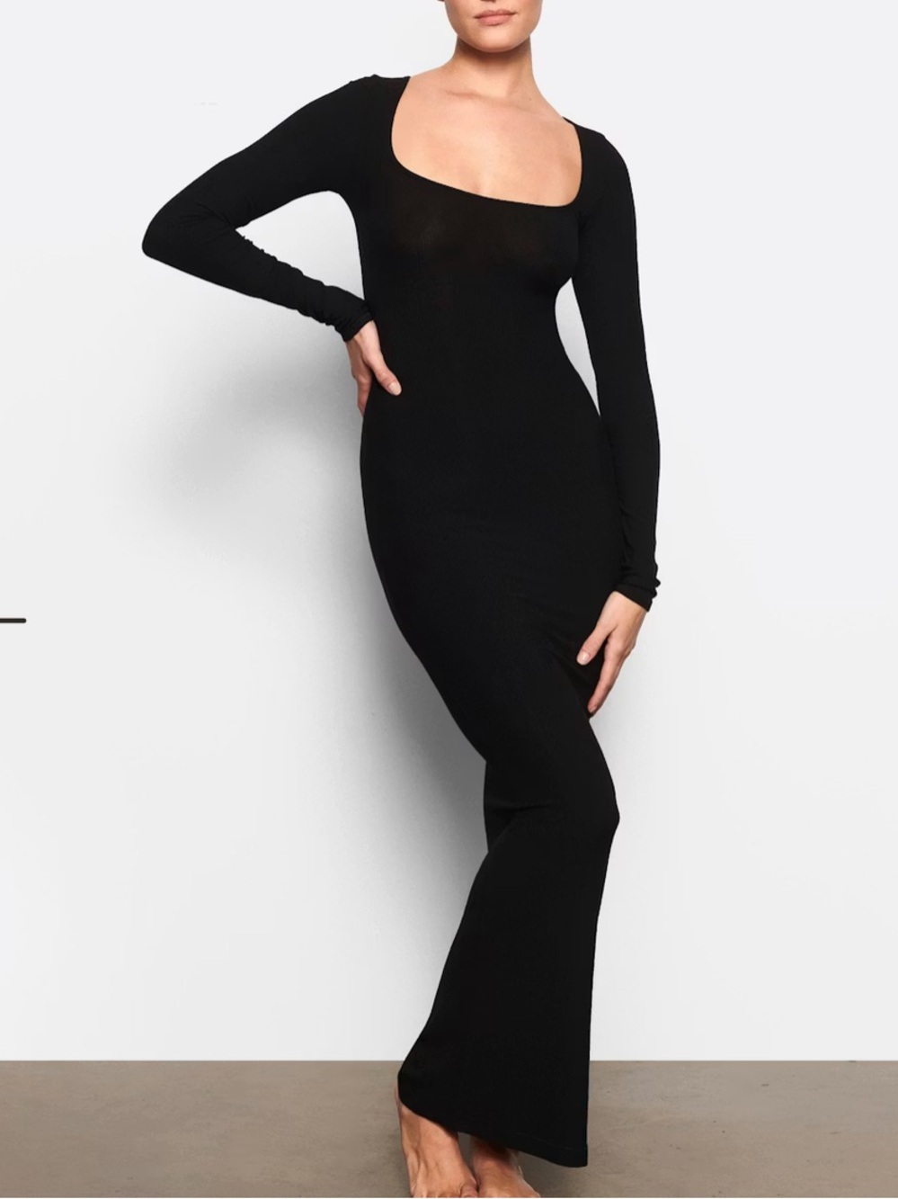 SKIMS Soft Lounge Rib Long Sleeve Dress